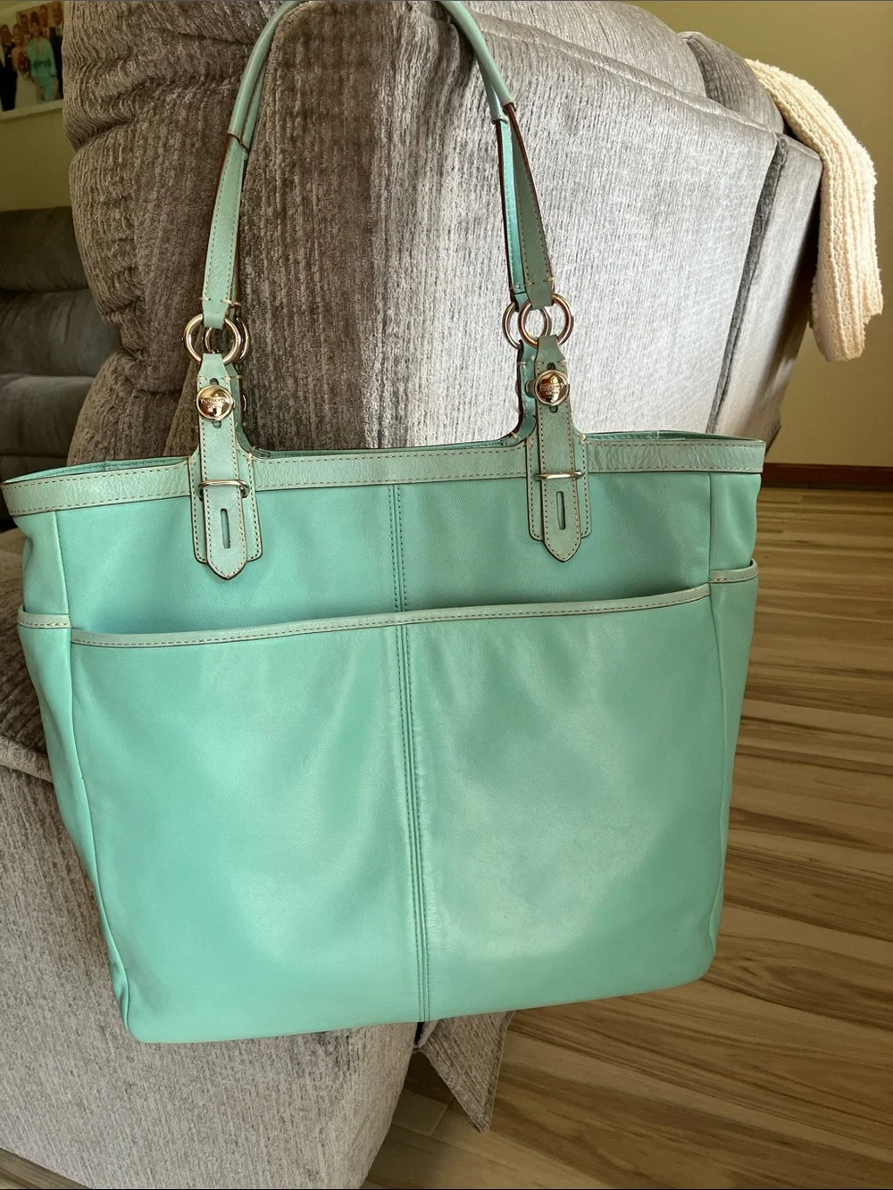 COACH GALLERY NORTH SOUTH TOTE EXCELLENT CONDITION